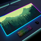 Luminous LED Lighting Mouse Pad Canvas Graffitti
