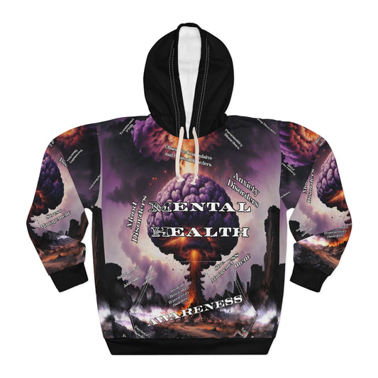 mental health Unisex Pullover Hoodie (AOP) Printify