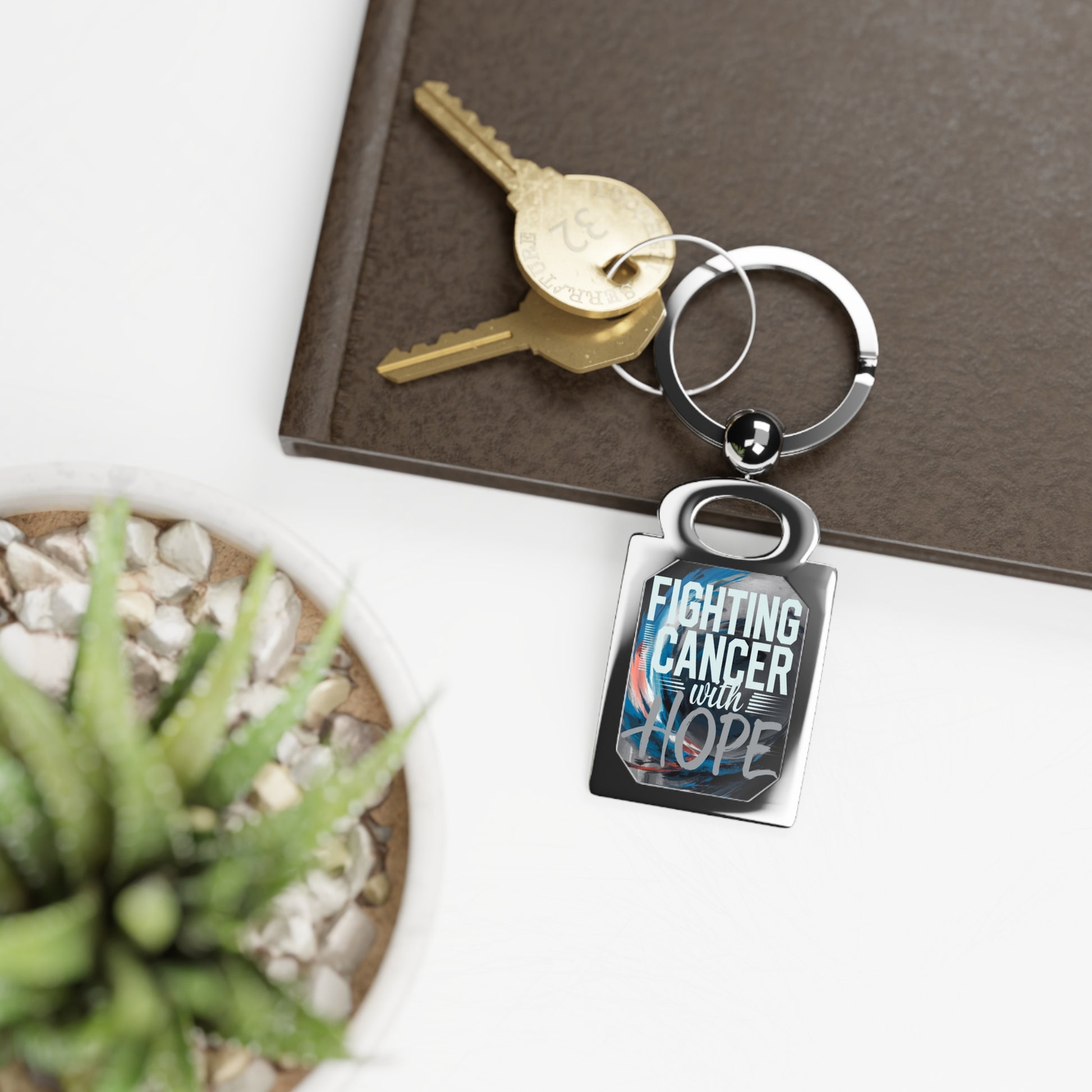 fighting cancer Keyring Printify