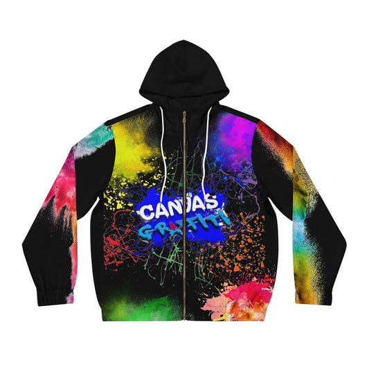 Men's Full-Zip Hoodie (black) Printify