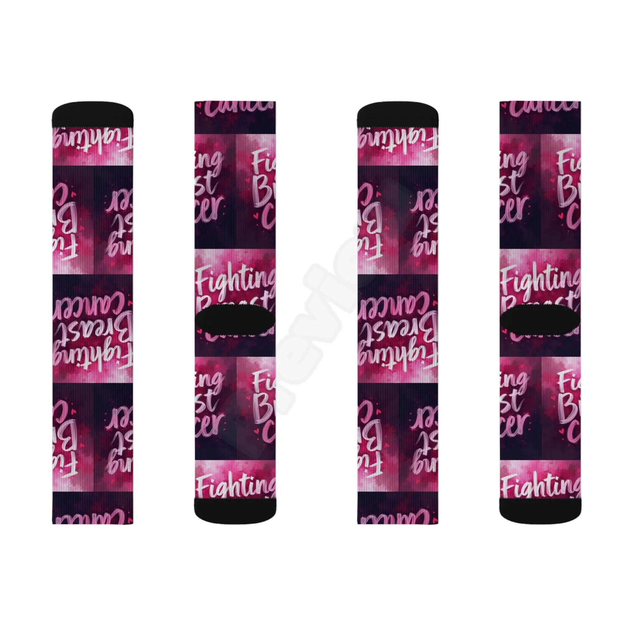 Breast Cancer Sublimation Socks.