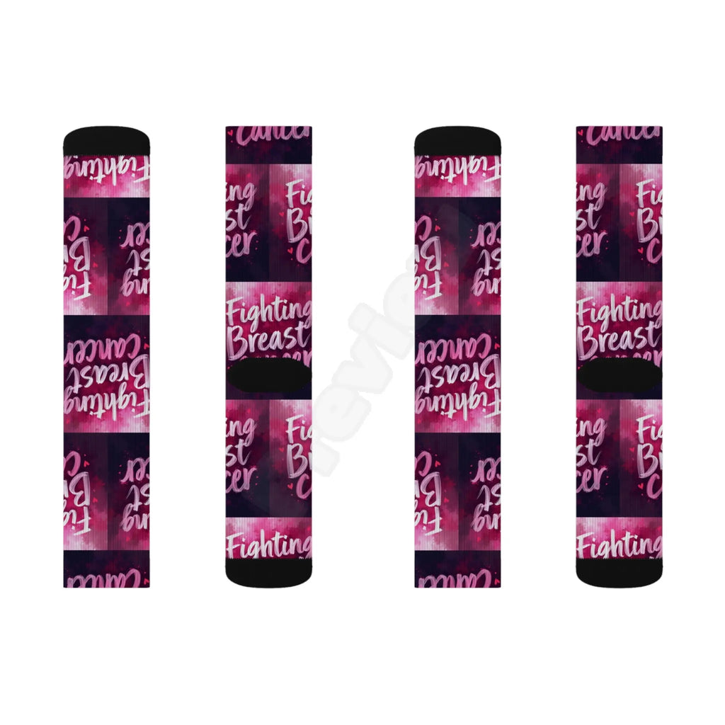 Breast Cancer Sublimation Socks.