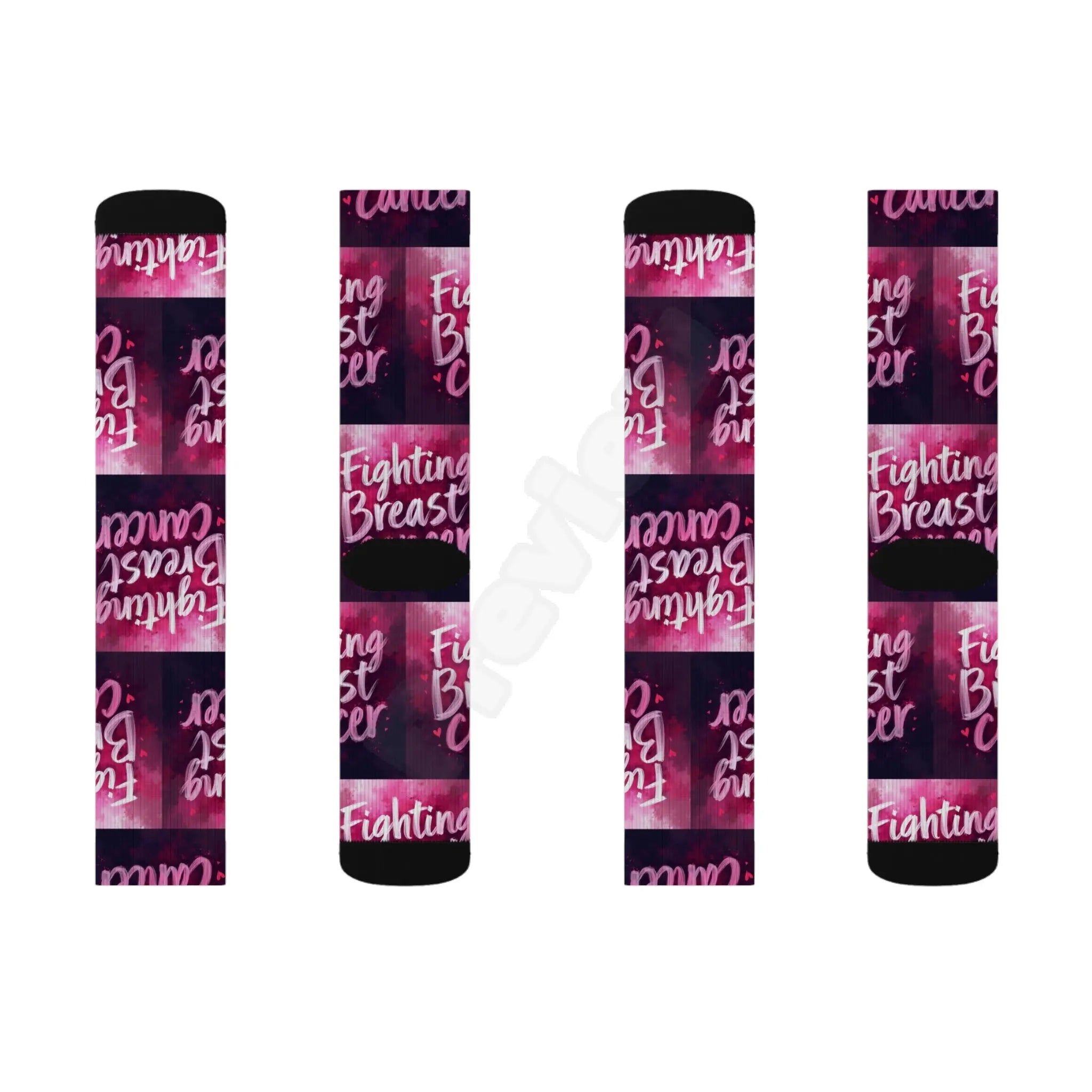 Breast Cancer Sublimation Socks.