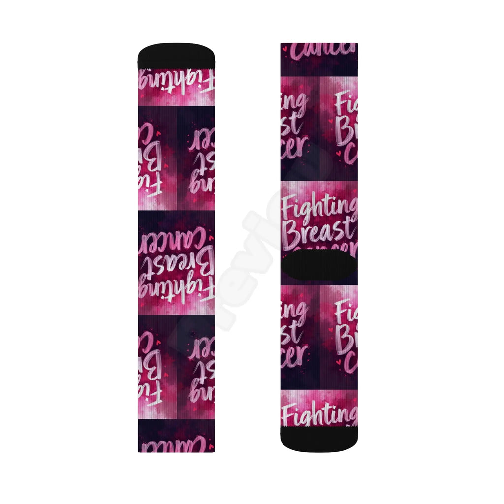 Breast Cancer Sublimation Socks.