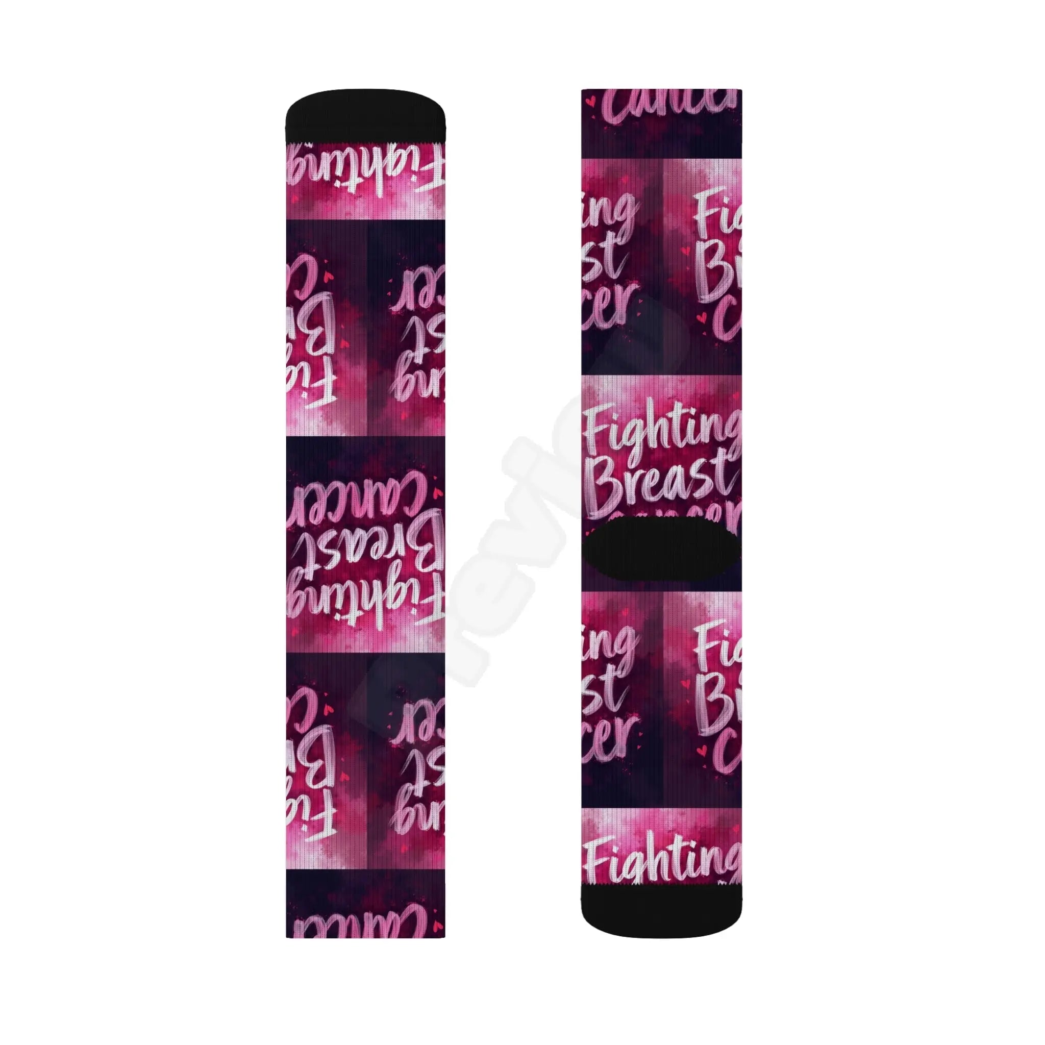 Breast Cancer Sublimation Socks.