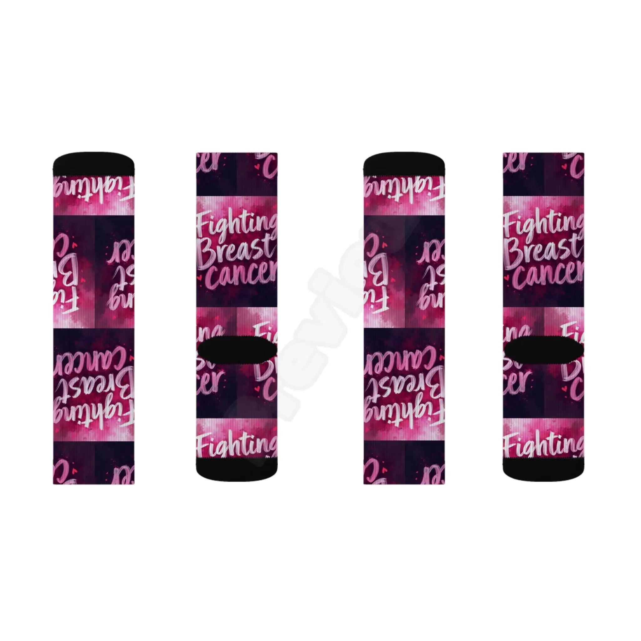 Breast Cancer Sublimation Socks.