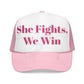 Breast Cancer Trucker Hat (Embroidery)(Fight).
