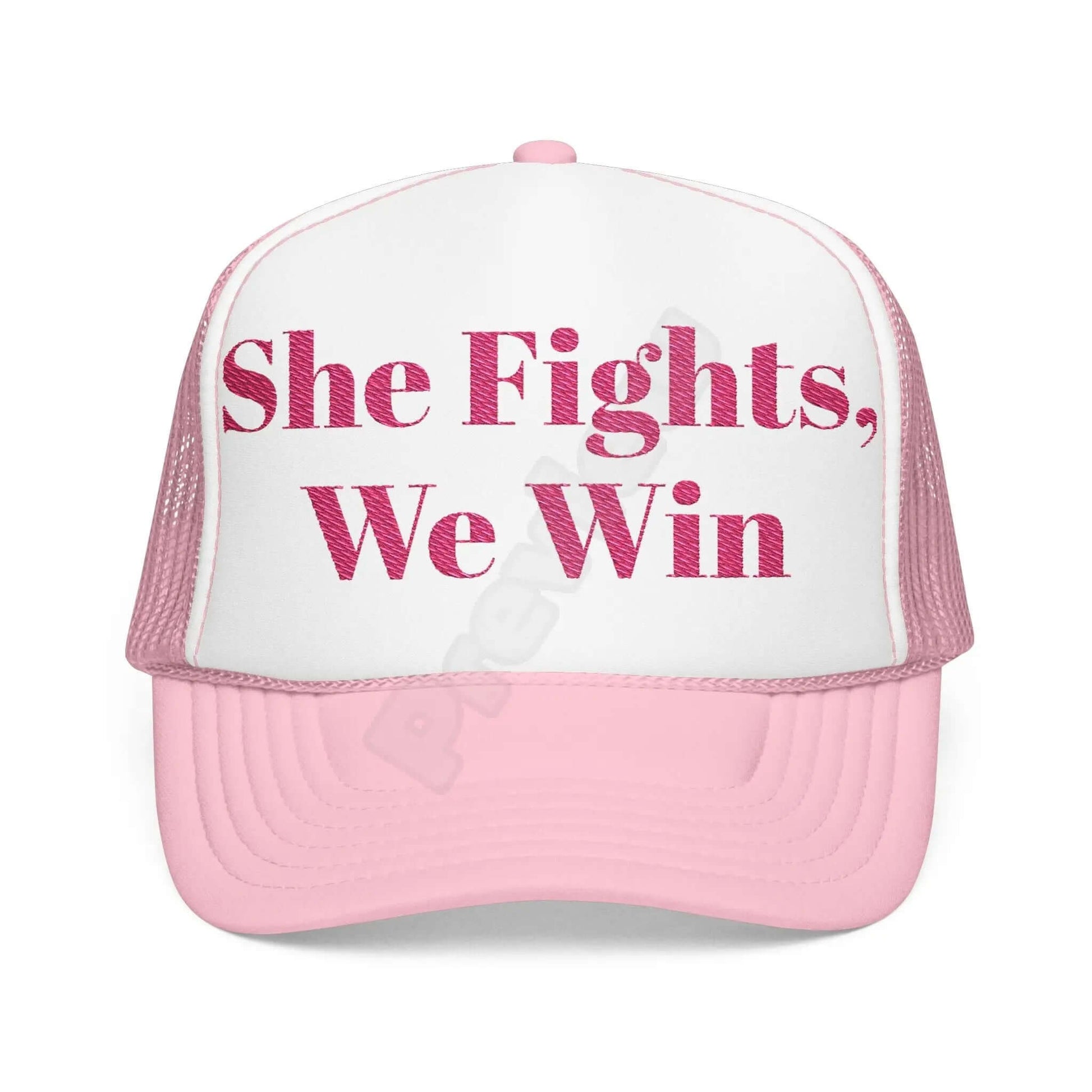 Breast Cancer Trucker Hat (Embroidery)(Fight).