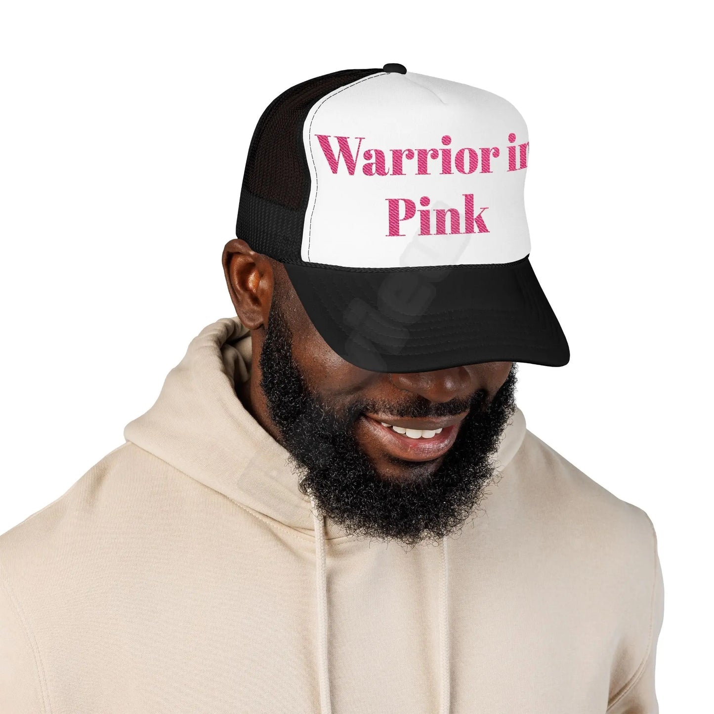 Breast Cancer Trucker Hat (Embroidery)(Warrior).