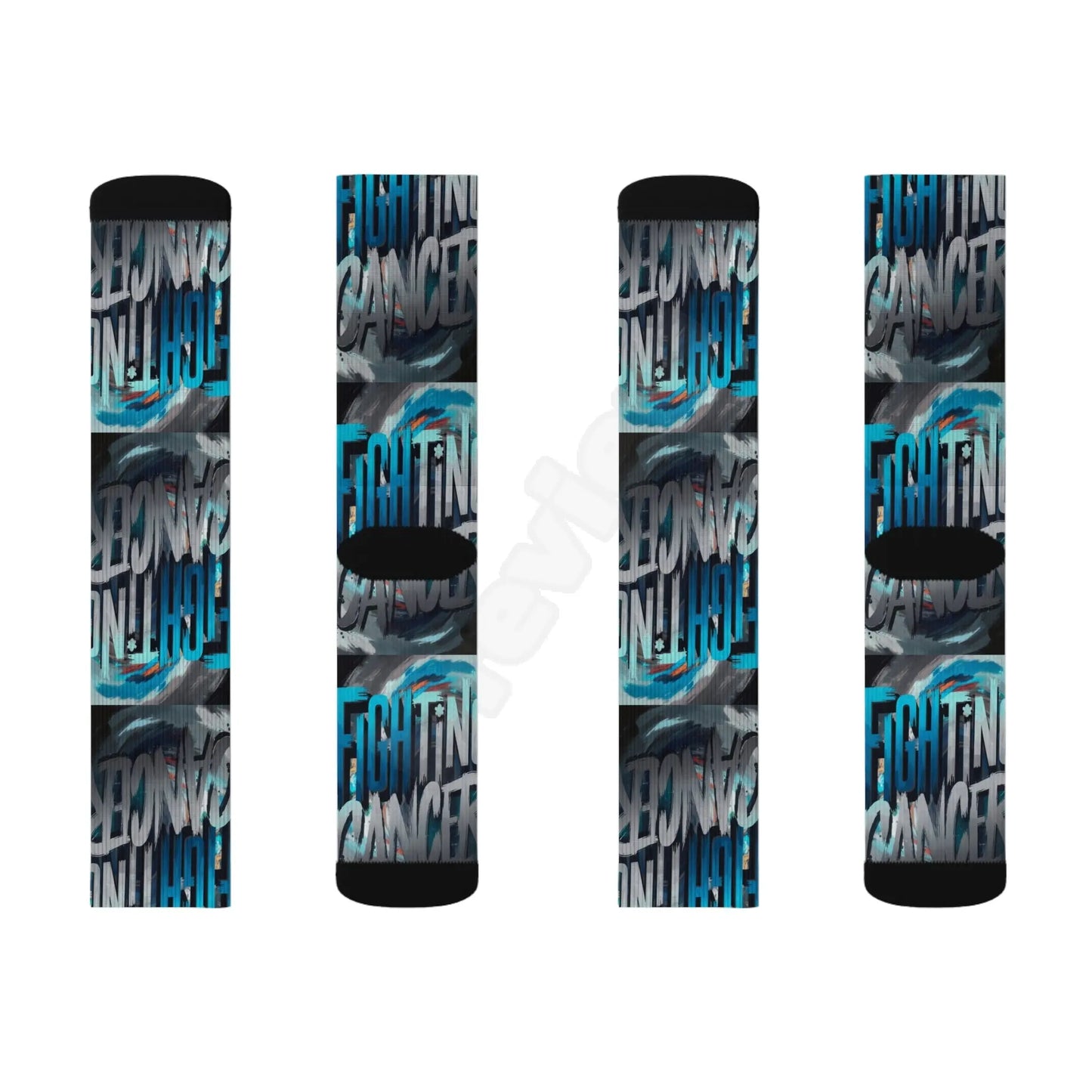 Cancer Sublimation Socks.