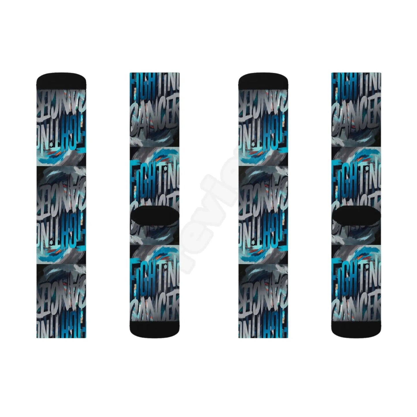 Cancer Sublimation Socks.