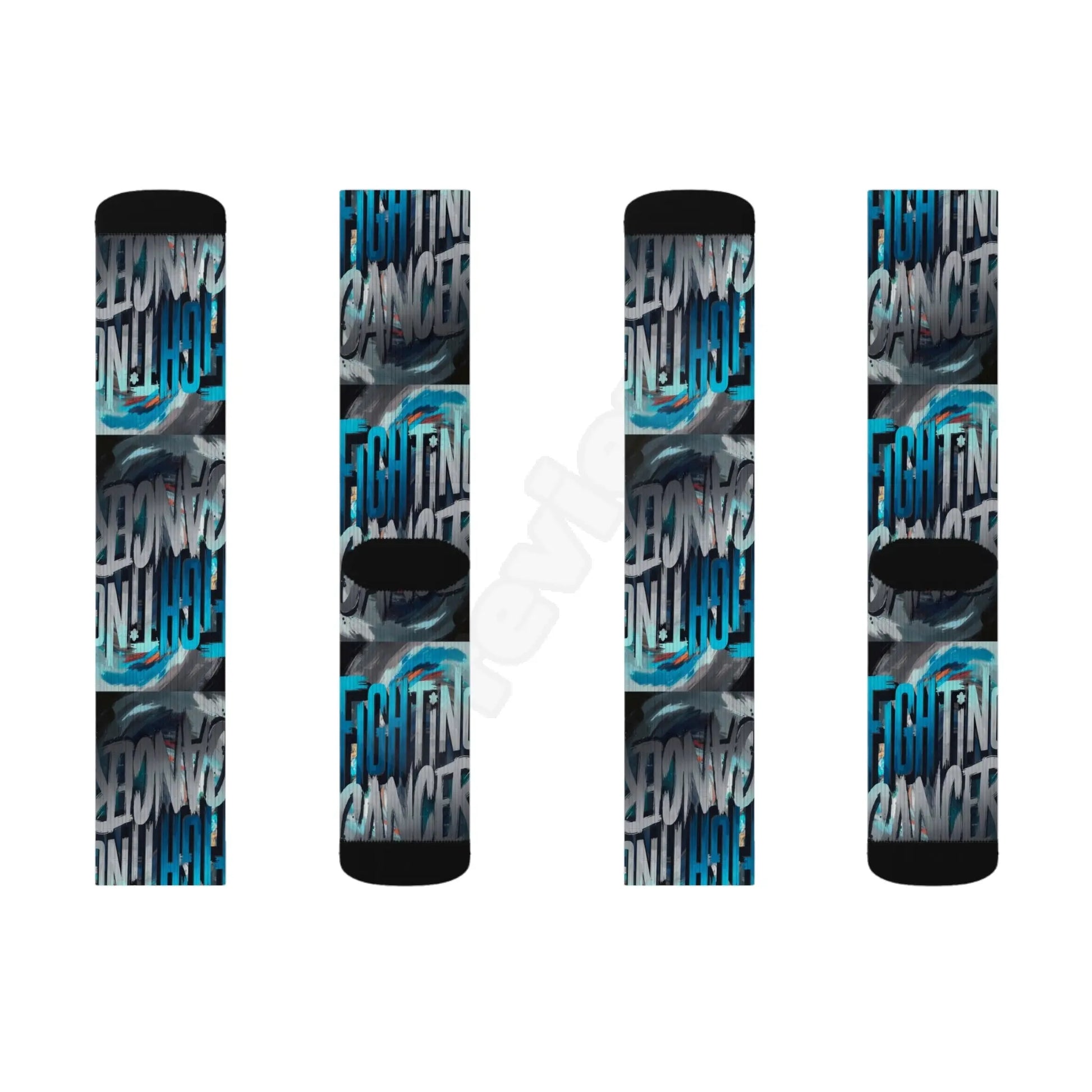 Cancer Sublimation Socks.