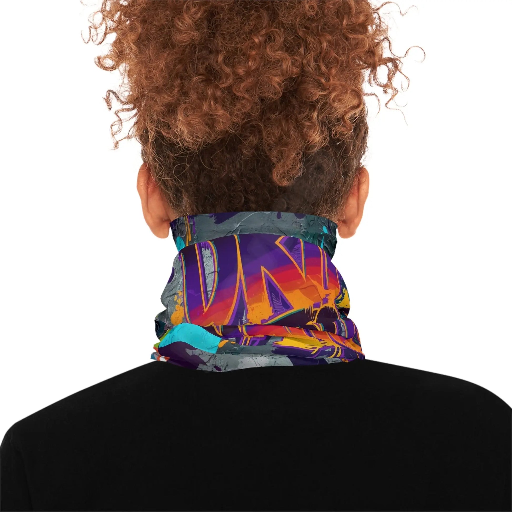Graffiti-Style Midweight Neck Gaiter, Urban Wear, Street Style Accessory, Cool Summer Protection, Festival Fashion Must-Have, Drip [...].