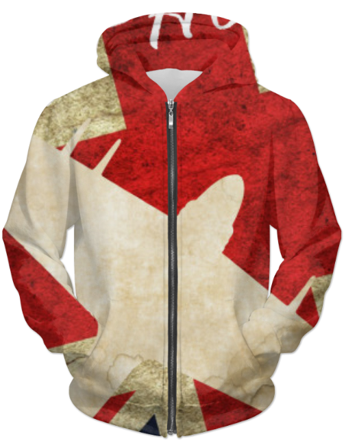 Hawker Typhoon Vintage WW2  UNISEX ZIP HOODIE Scorpius