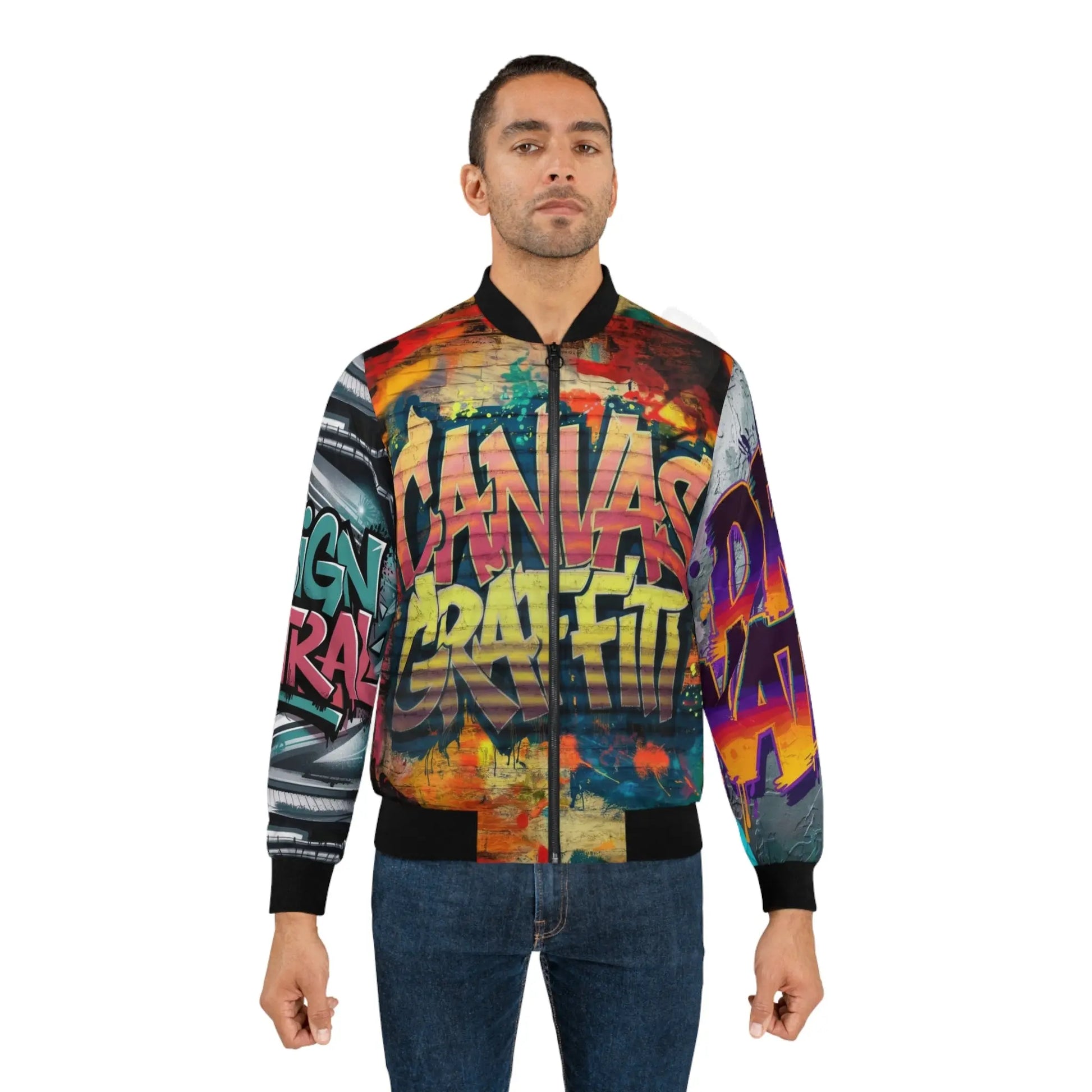 Men's Bomber Jacket (black)#2.