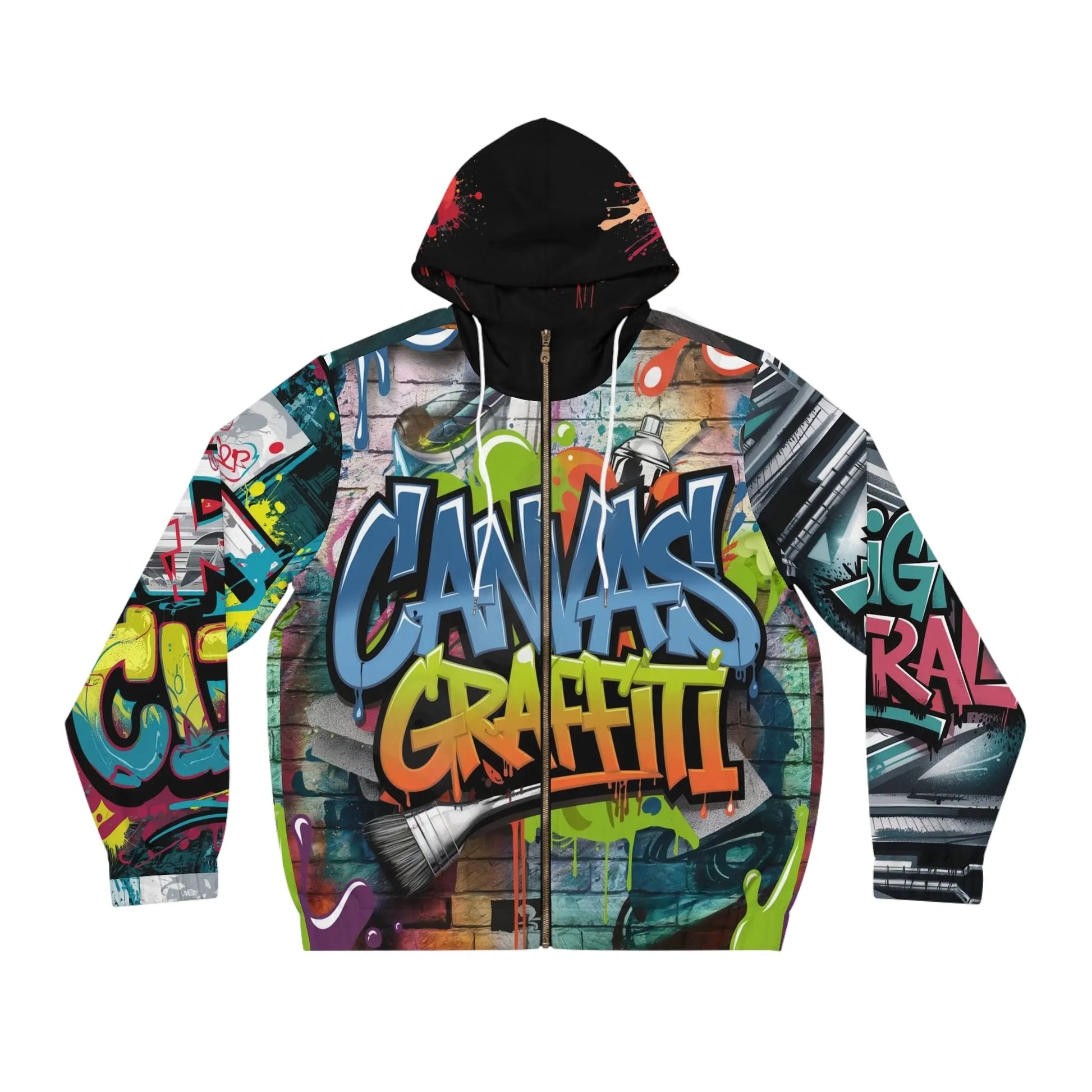 Men's Full-Zip Hoodie (black) Printify