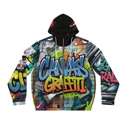Men's Full-Zip Hoodie (black) Printify