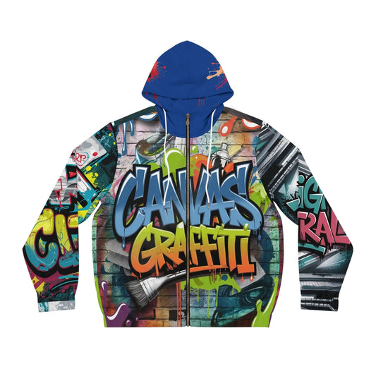 Men's Full-Zip Hoodie (blue) Printify