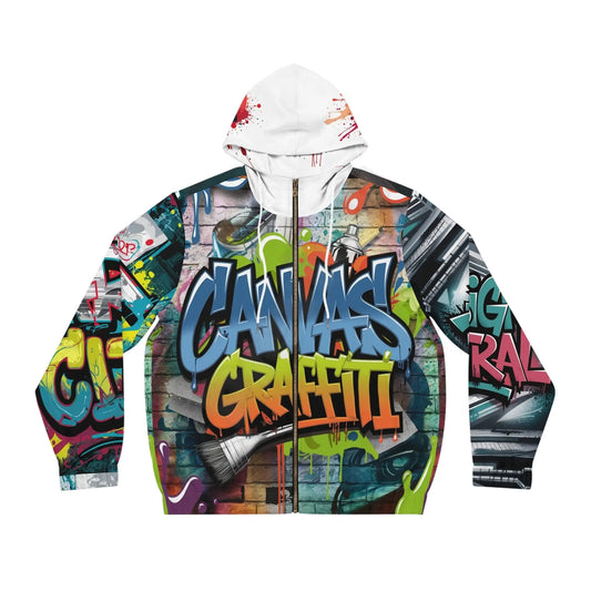 Men's Full-Zip Hoodie (white) Printify