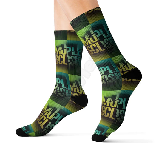 Multiple Sclerosis (MS) Sublimation Socks Printify