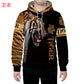 Lion - White Tiger Hoodies Canvas Graffitti