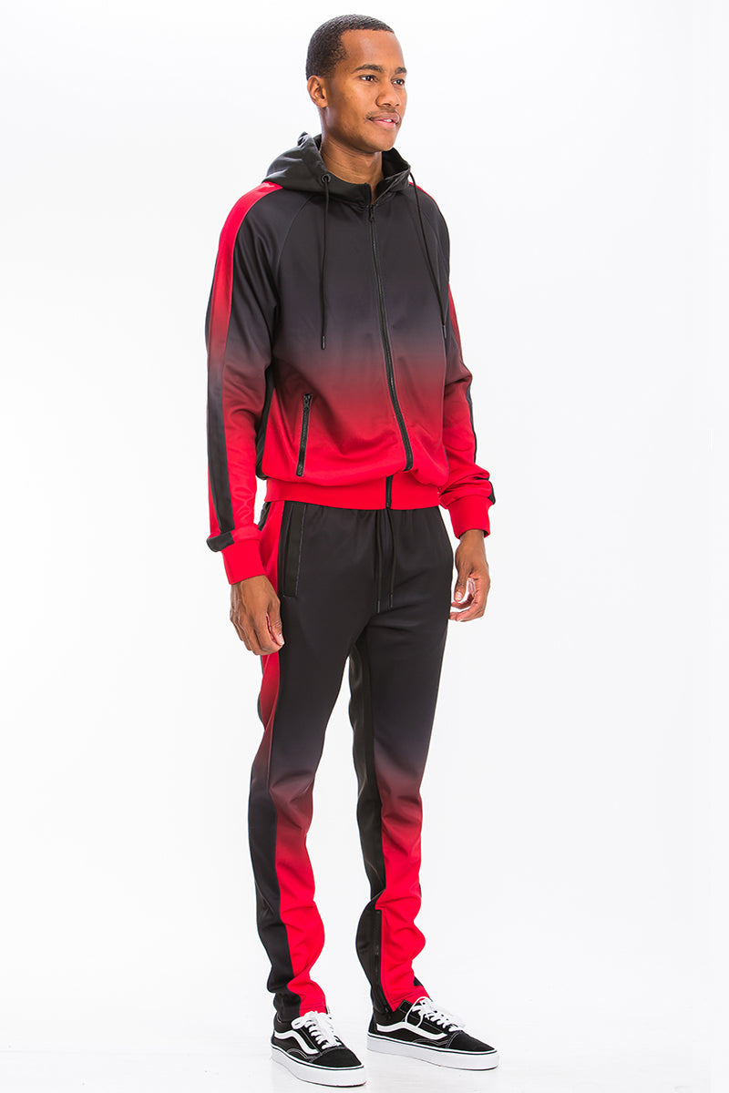 Ombre Hooded Suit Lime Milo