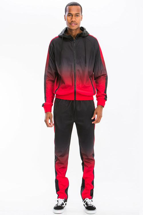 Ombre Hooded Suit Lime Milo