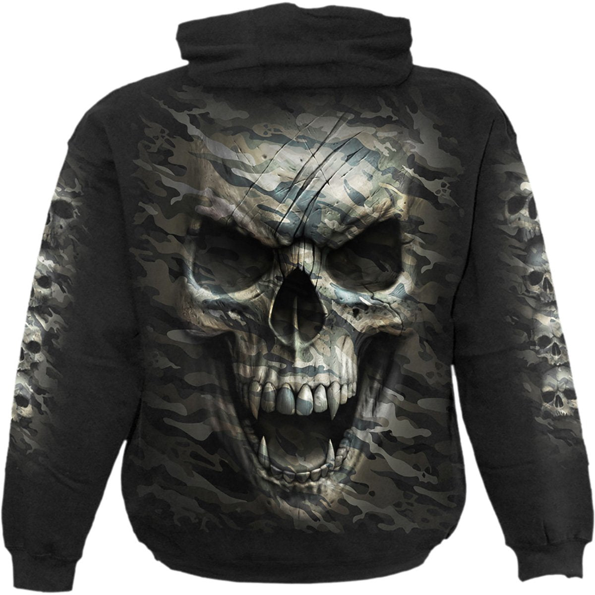 CAMO-SKULL - Hoody Black Black Jasper