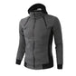 Double Zipper Hoodie Jacket for Men Canvas Graffitti