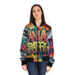 Women's Bomber Jacket (black)#2.