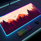 Luminous LED Lighting Mouse Pad Canvas Graffitti