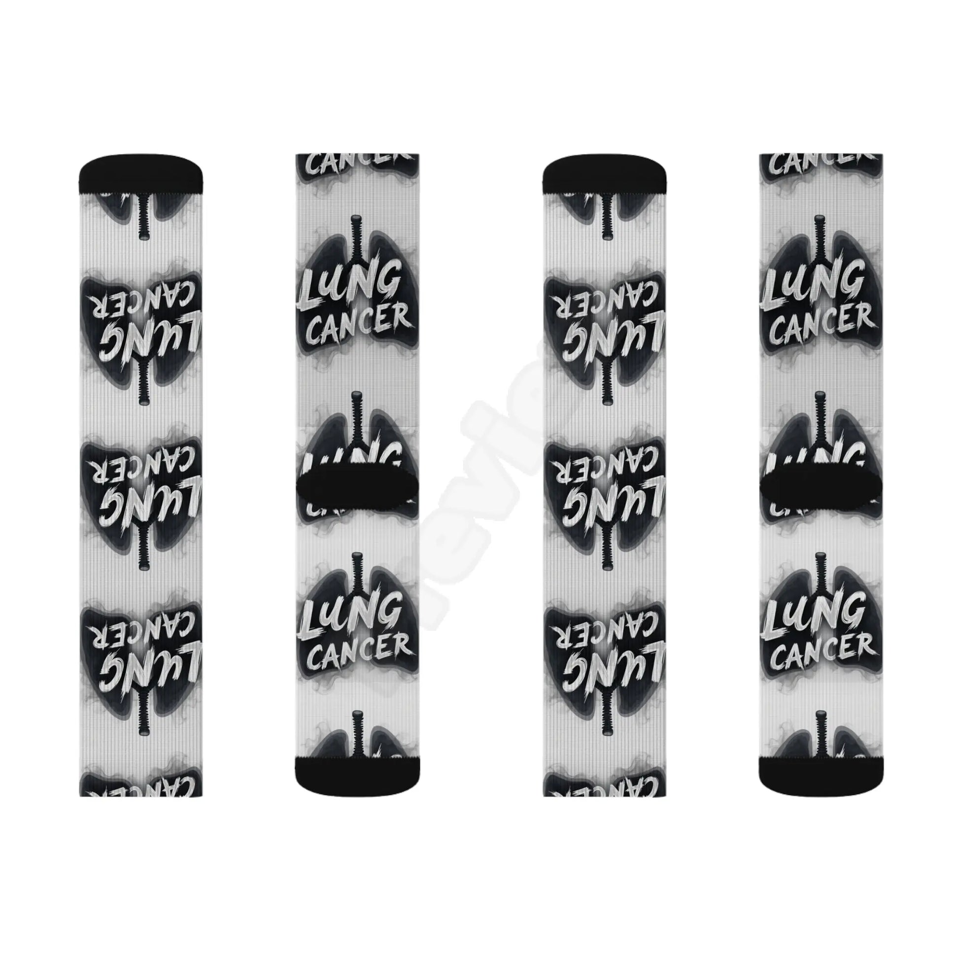 lung cancer awareness Sublimation Socks Printify