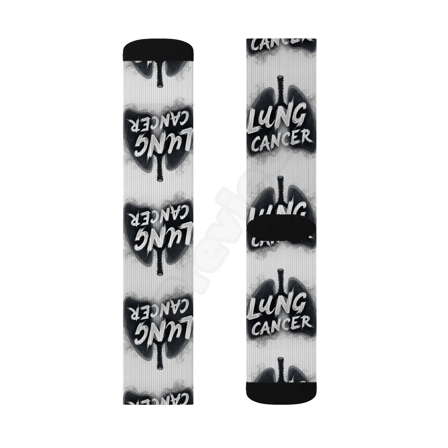 lung cancer awareness Sublimation Socks Printify
