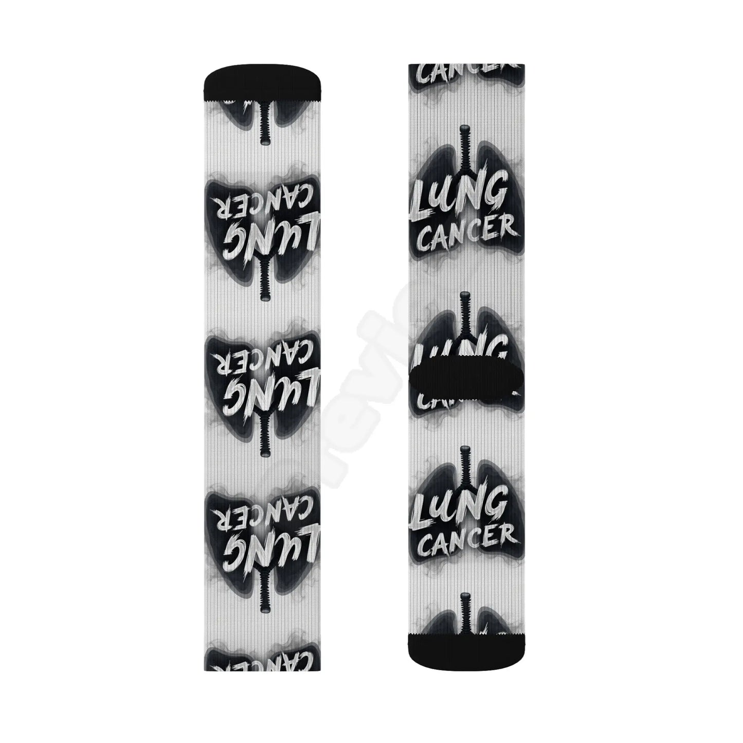 lung cancer awareness Sublimation Socks Printify