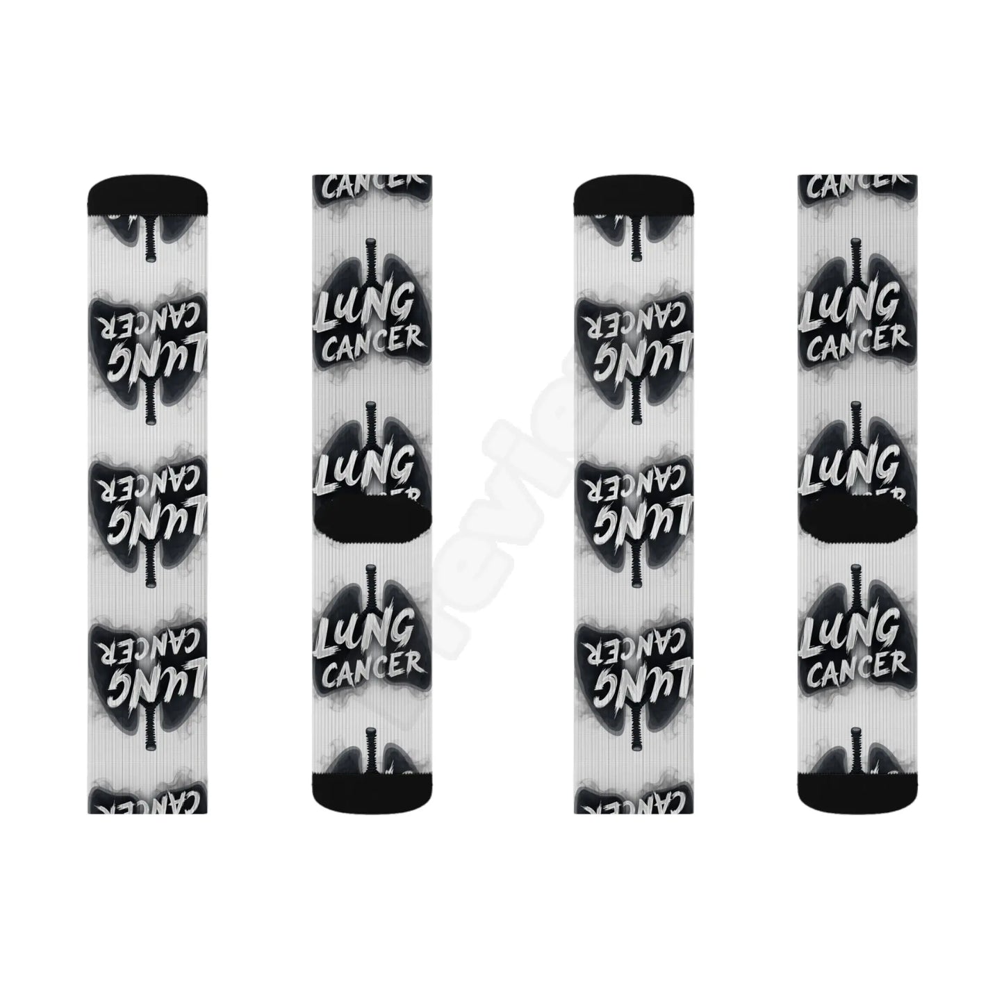 lung cancer awareness Sublimation Socks Printify