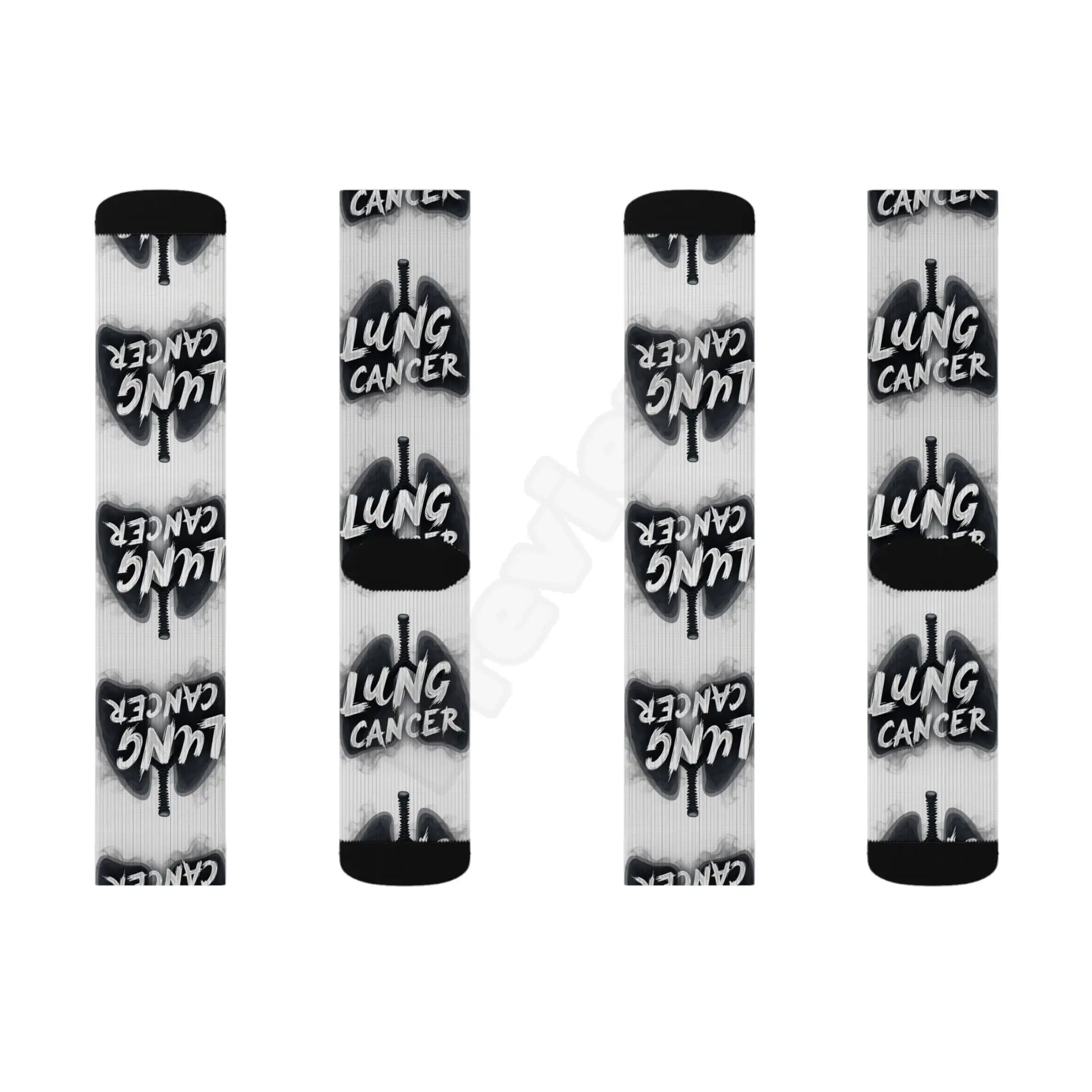 lung cancer awareness Sublimation Socks Printify