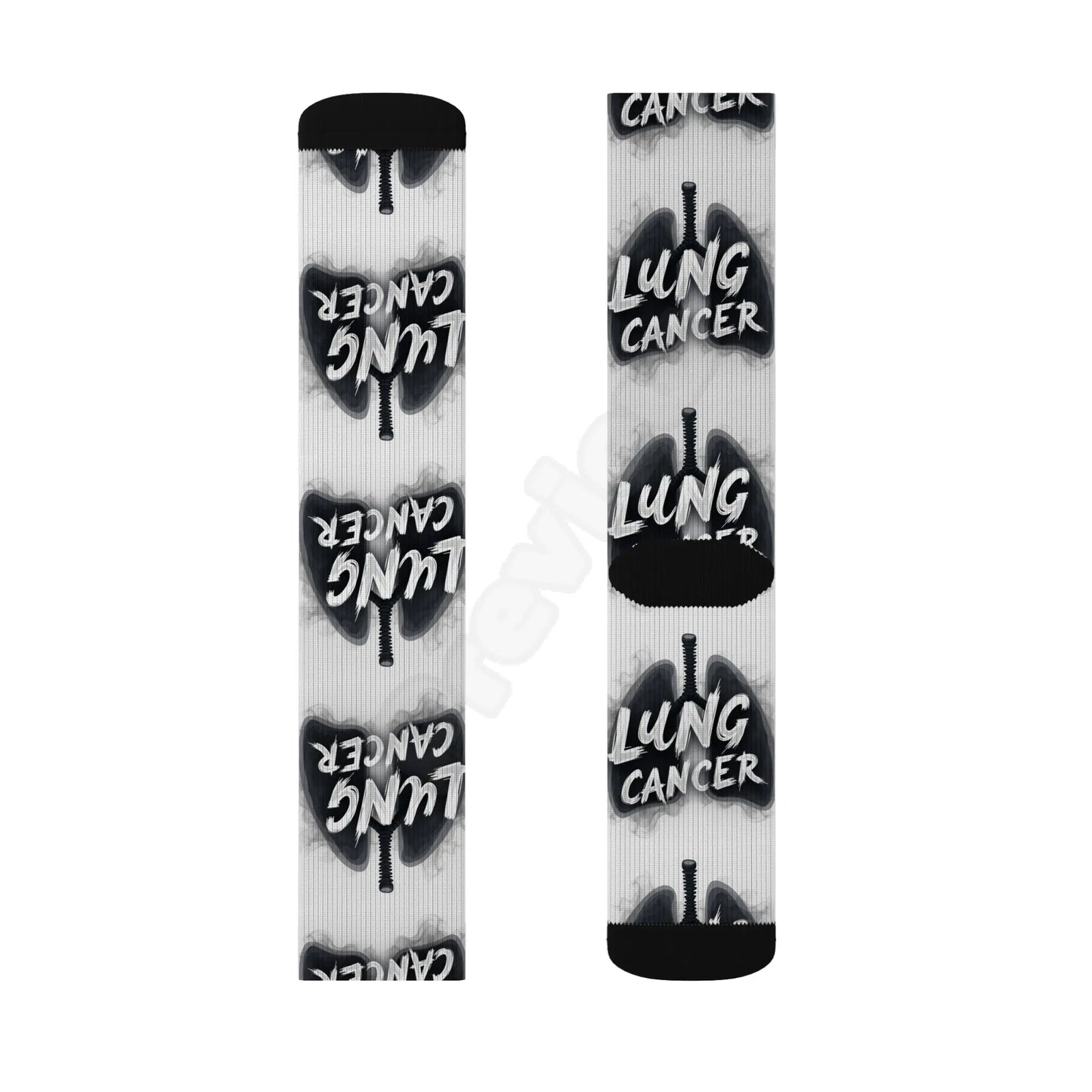 lung cancer awareness Sublimation Socks Printify
