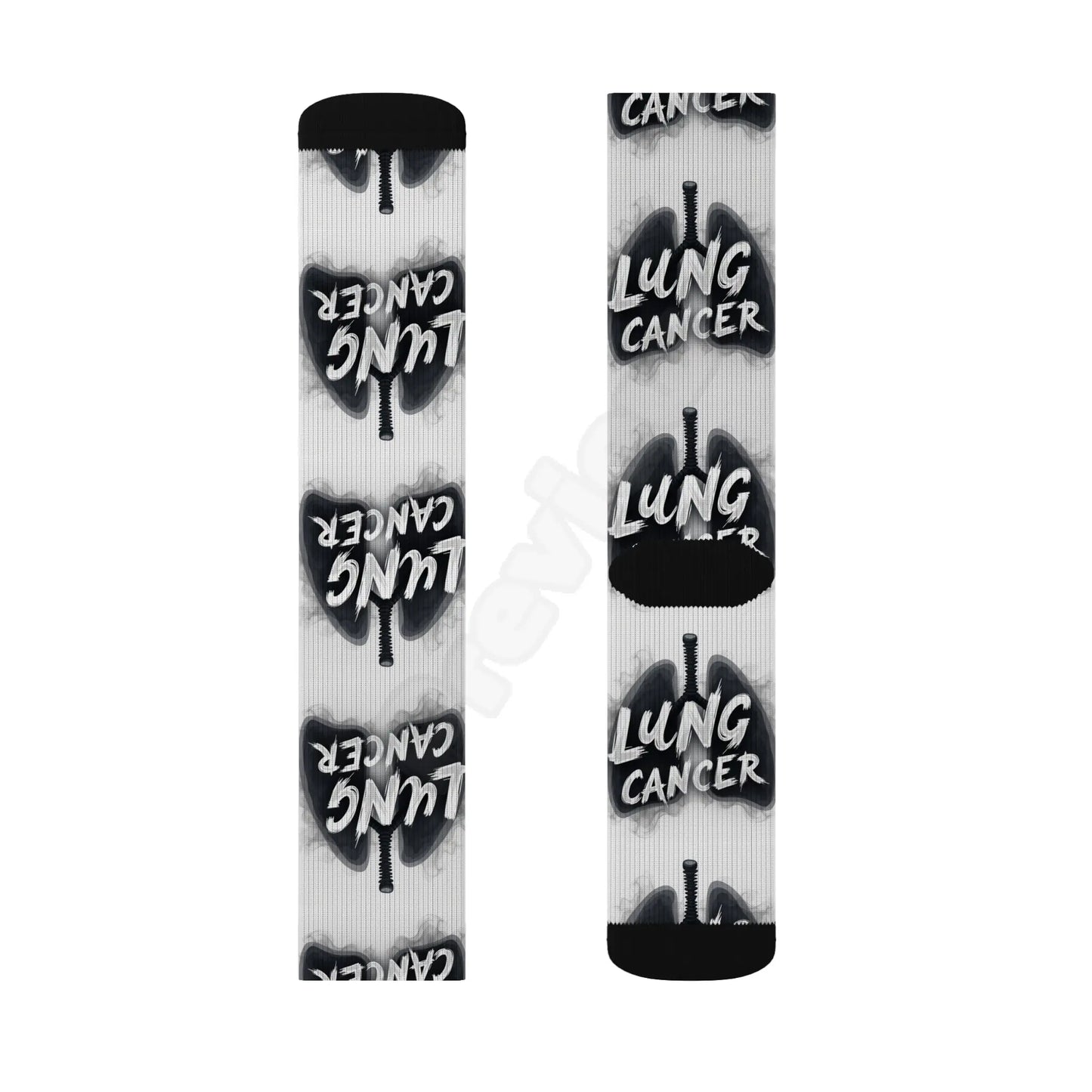 lung cancer awareness Sublimation Socks Printify
