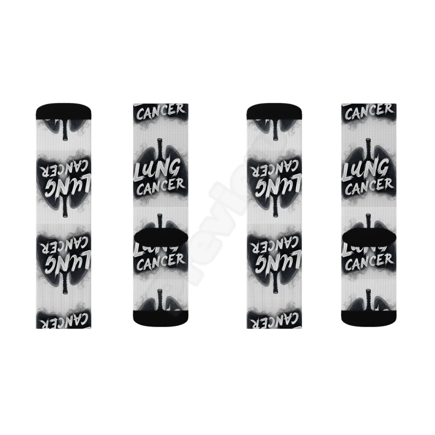 lung cancer awareness Sublimation Socks Printify