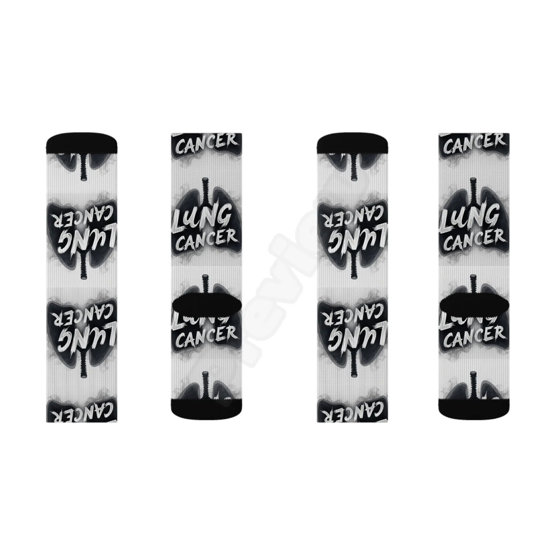 lung cancer awareness Sublimation Socks Printify