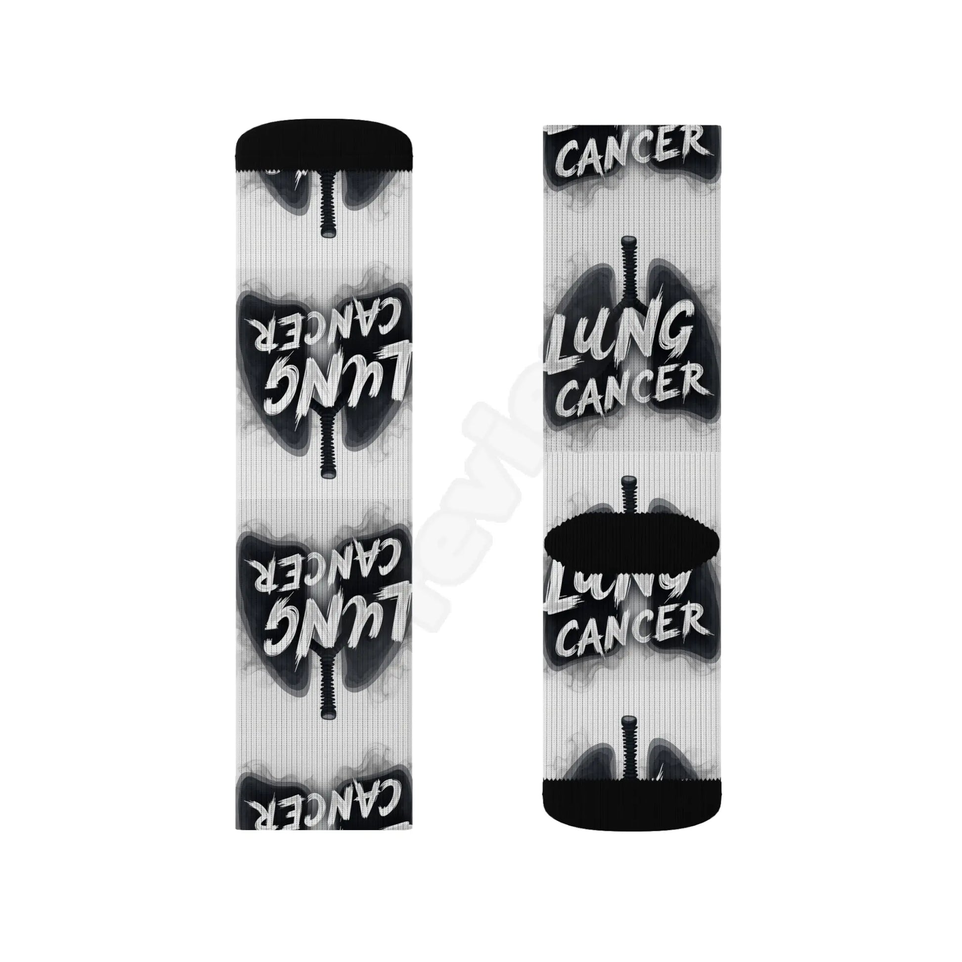 lung cancer awareness Sublimation Socks Printify