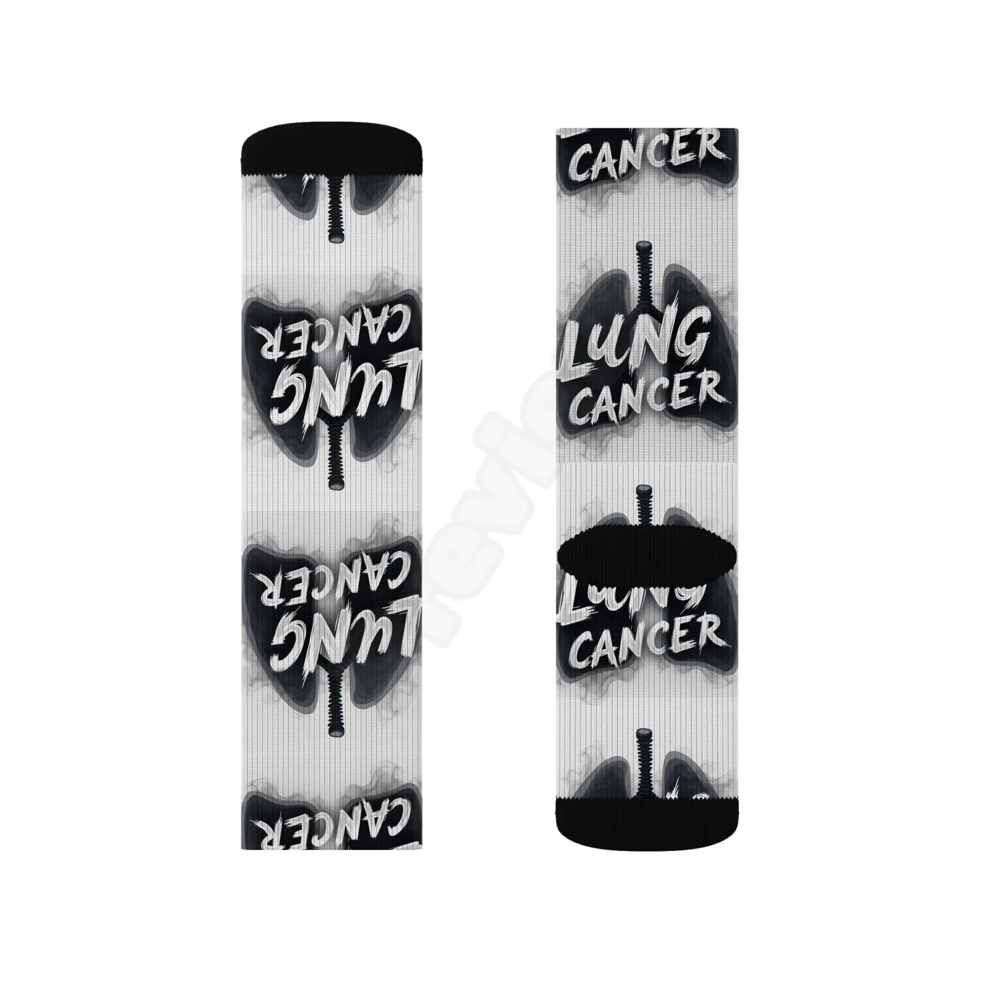 lung cancer awareness Sublimation Socks Printify