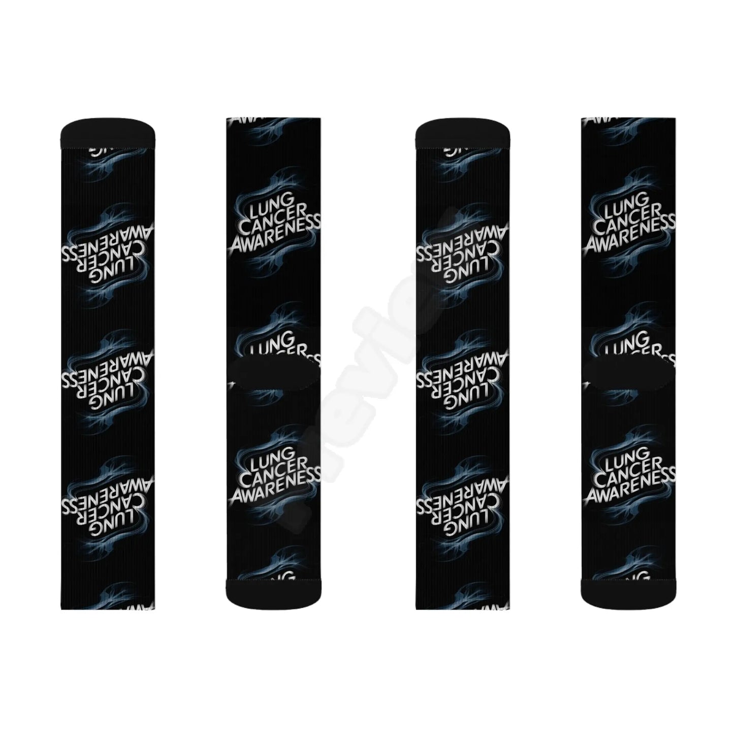 lung cancer awareness #2 Sublimation Socks Printify