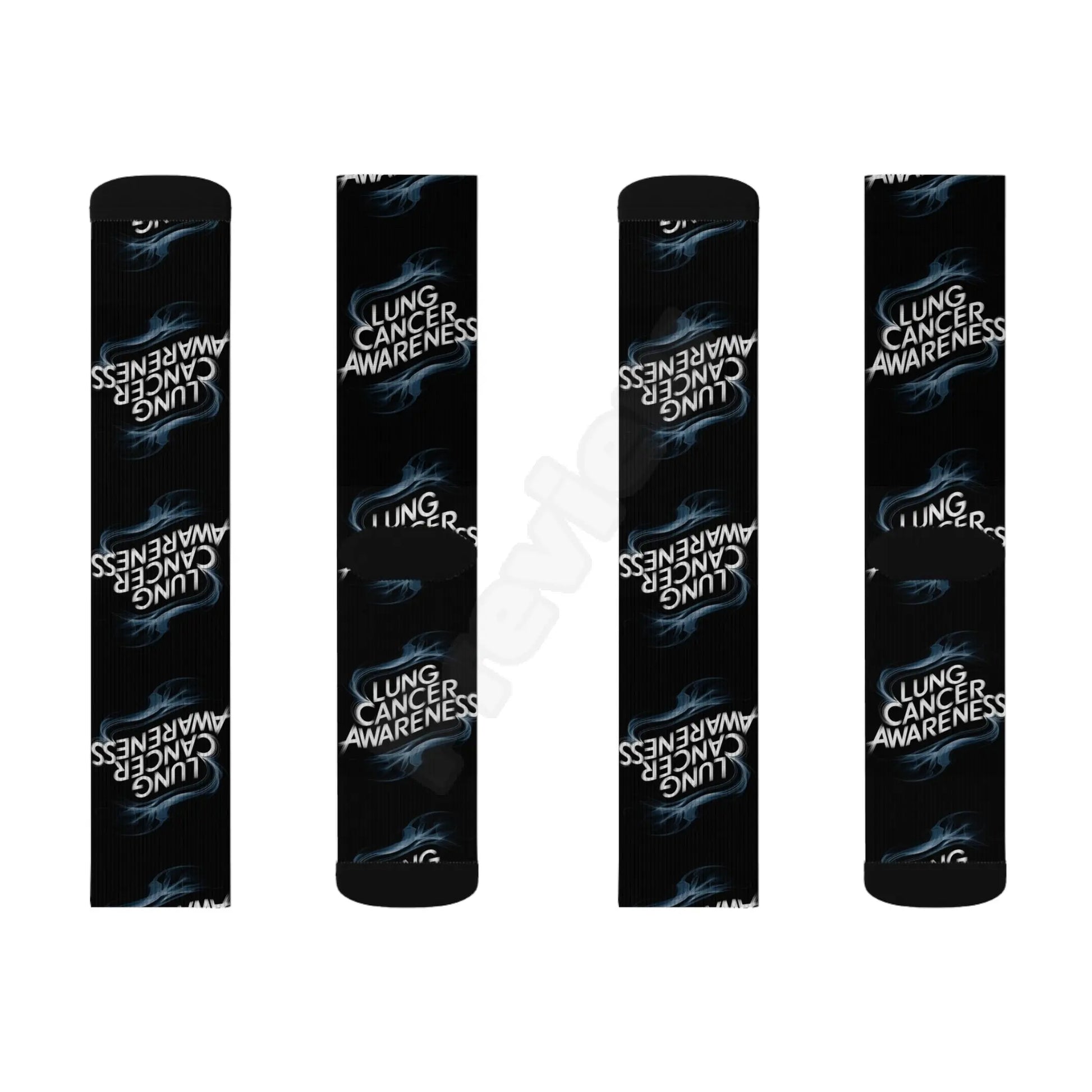 lung cancer awareness #2 Sublimation Socks Printify