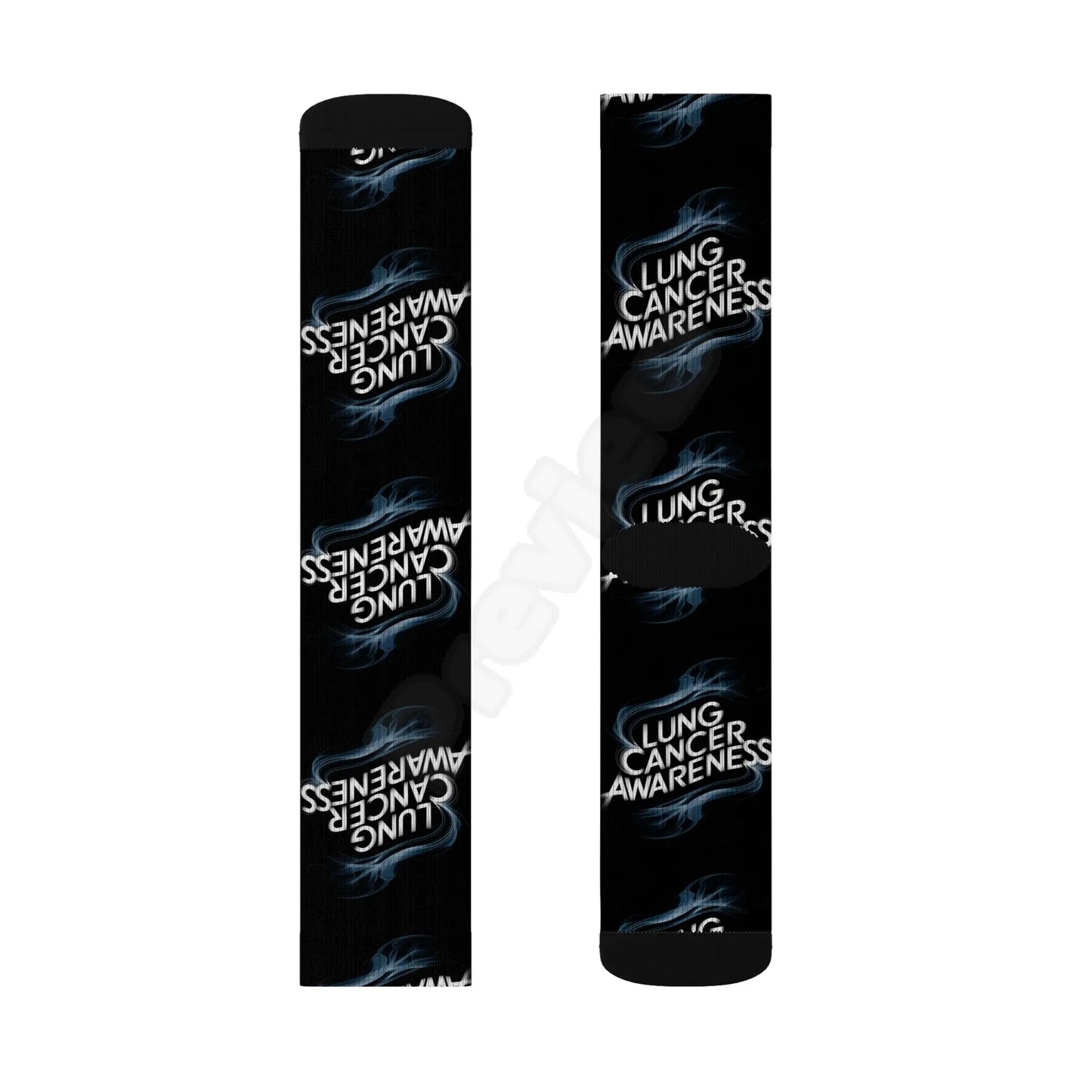 lung cancer awareness #2 Sublimation Socks Printify