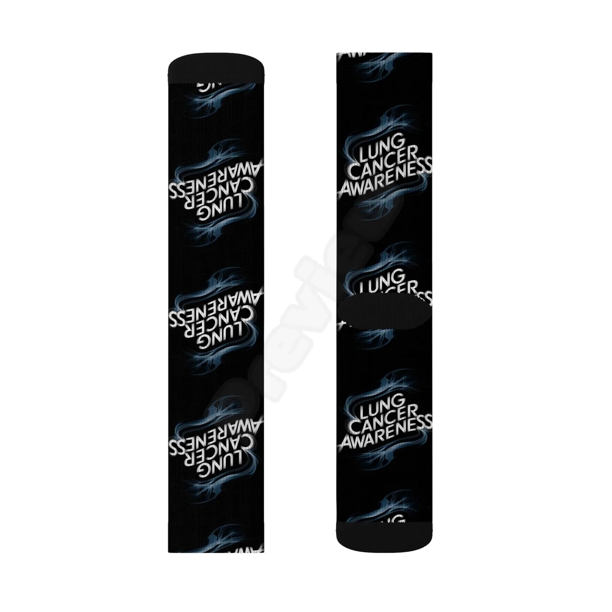 lung cancer awareness #2 Sublimation Socks Printify