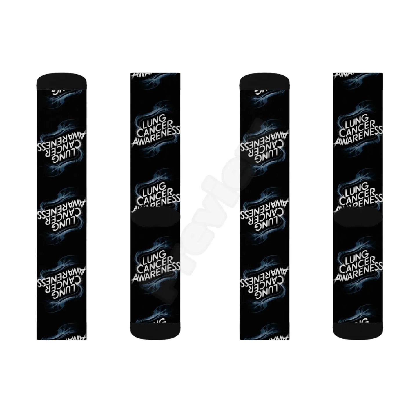 lung cancer awareness #2 Sublimation Socks Printify