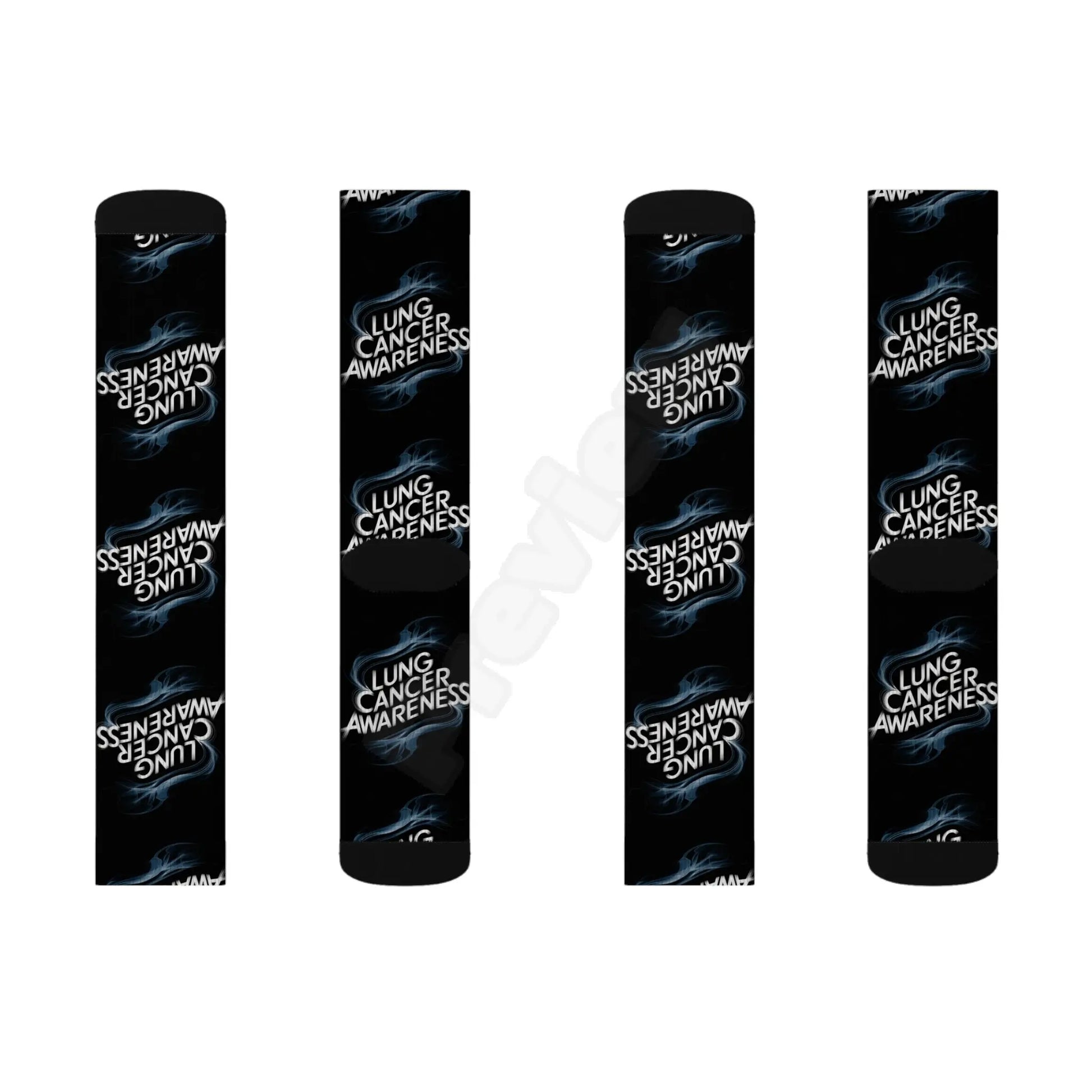 lung cancer awareness #2 Sublimation Socks Printify