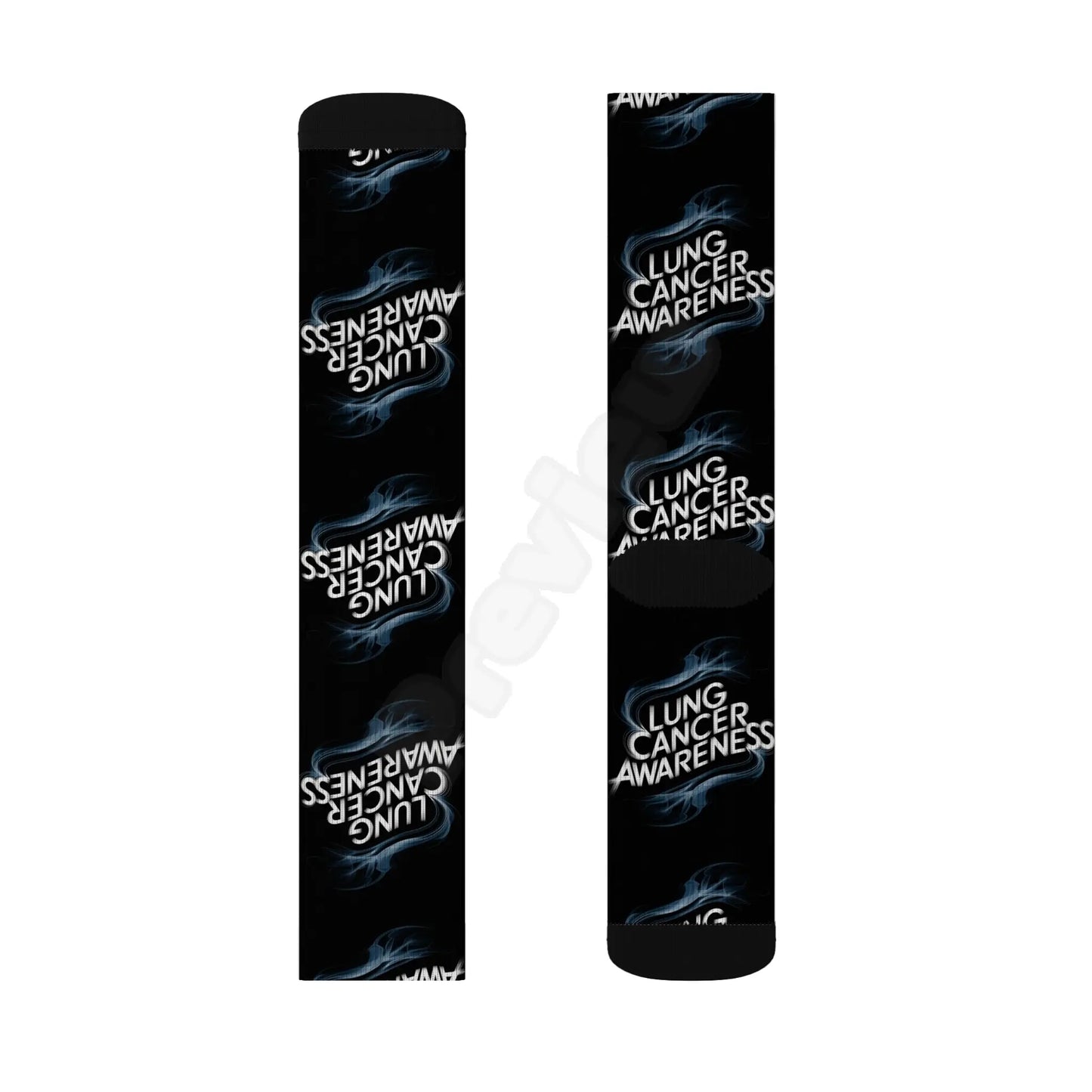 lung cancer awareness #2 Sublimation Socks Printify
