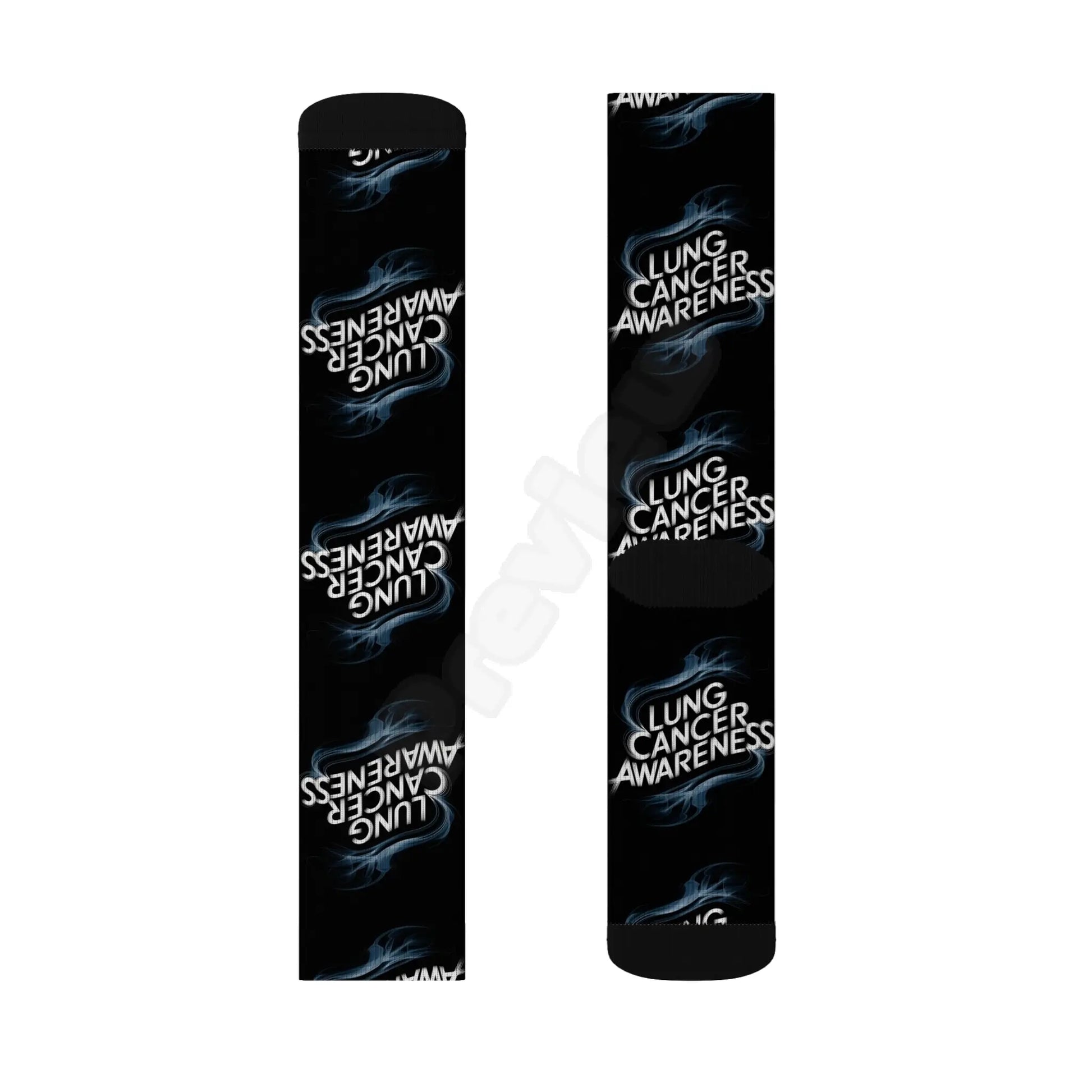 lung cancer awareness #2 Sublimation Socks Printify